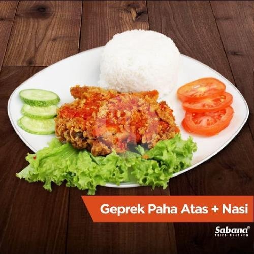 Pabprek Nasi menu Sabana Fried Chicken Kebon Baru Tebet, Tebet