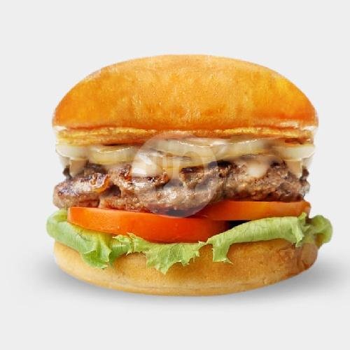 Double Hamburger menu Five Monkeys Burger, Surabaya