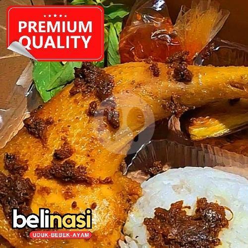 Uduk Komplit Lauk TELOR DADAR maknyus menu BELINASI Uduk Bebek Ayam Kare, Mjk