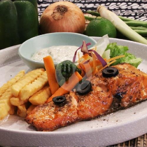 Es Pisang Ijo menu Cafe & Resto Papa Bob - Bintaro Sektor 1, Pesanggrahan