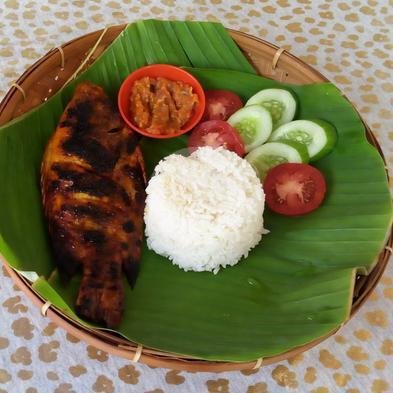 Ikan Bakar / Nasi / Sambal / Labapan menu Warung Nasi Cinta Rasa Sunda, Kihapit Barat