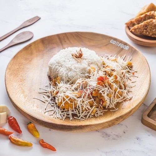 Nasi Telur Geprek menu Ayam Geprek Bu Rum, Mozes Gatotkoco