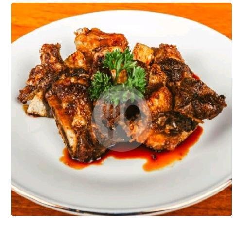 Iga Bakar Pedas + Sayur Sop Kumplit LARGE menu Sate King John, Jogja