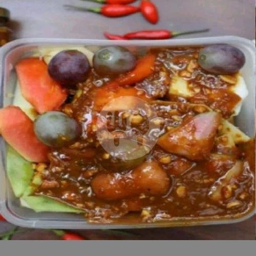 Mix Buah Bumbu Bangkok menu Rujak Ngoweh Jogja, Godean