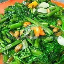 Kangkung Terasi menu Haruman Seafood, AH Nasution, RS HERMINA BANDUNG