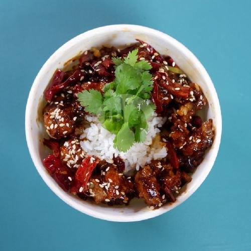Kung Pao Chicken Rice menu Raohe Noodle