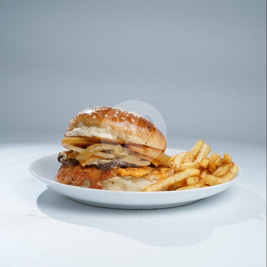 El Americano menu EL BURGER X Mixolo Coffee, Sarimanah