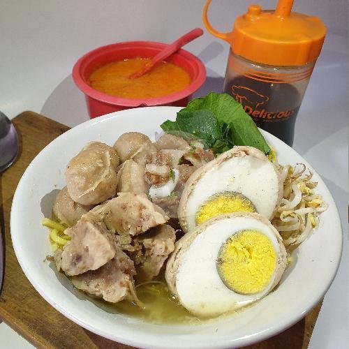 Double Bakso Urat+telor+Kecil menu Bakso Pakde Joe, Jl. Patal Senayan Raya