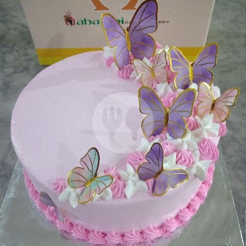 Taart MI Butter Strawberry 2 Lapis 20 cm menu Toko Roti Mahkota Solo, Rm Said