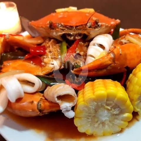 Udang Saus Tiram menu Seafood Bakar Nazwa Zahira