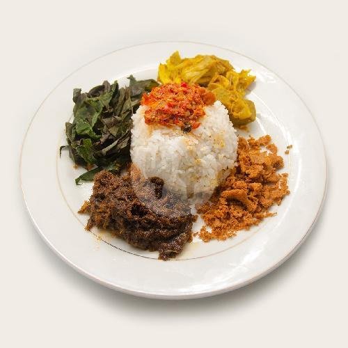 Paket Rendang menu RM PADANG TRIO JAYA, Jl Belitung