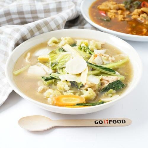 Nasi Putih menu Bakmi Gandhok, Nogosari