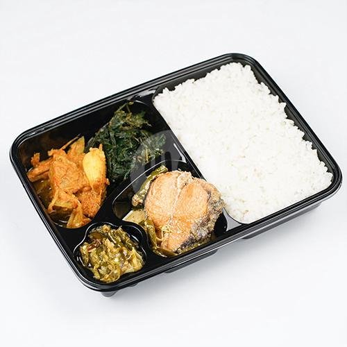 Bento Tenggiri Tauco menu Rumah Makan Padang Bu Mus, Cimanuk