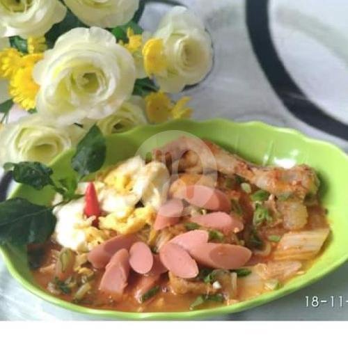 Omlet Sosis menu Seblak Ryza, Sukun