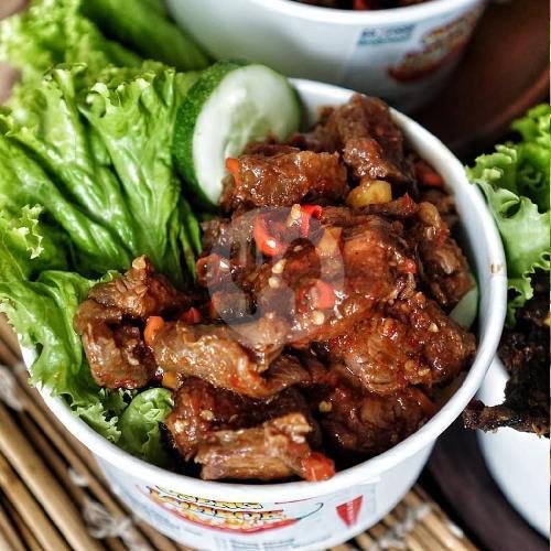 Oseng Otot Daging + Nasi menu Oseng Lombok, Dukuh Pakis