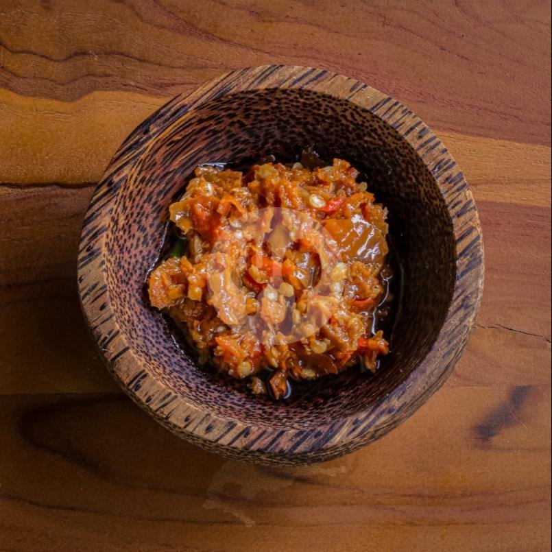 Sambal Terasi menu Ayam Tulang Lunak Prestobox, Condongcatur