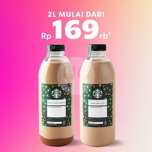 Bundle Tumbler Bag + 2 Beverages menu Starbucks, Tempo Scan