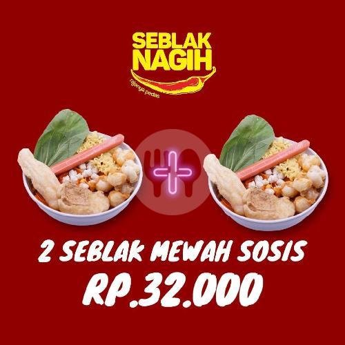 Double Seblak Mewah Extra Sosis menu Seblak Nagih, Gedongkuning