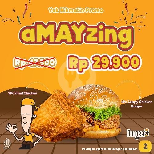 Parpol 2 menu Burger Up 2 Go, Plaza Surabaya