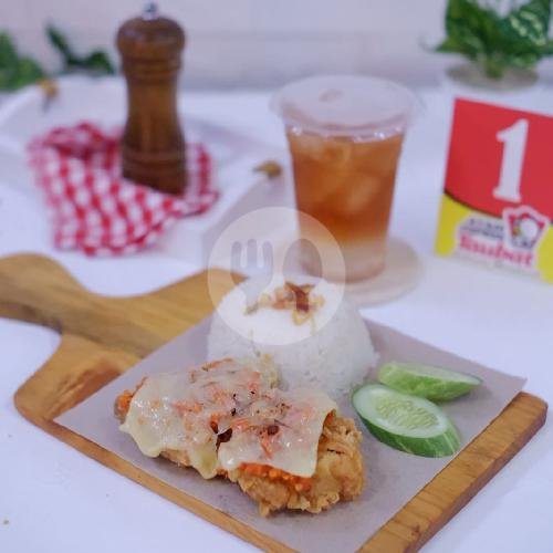 Ayam Geprek Moza Nasi + Teh - Dada menu Ayam Geprek Taubat, Talun