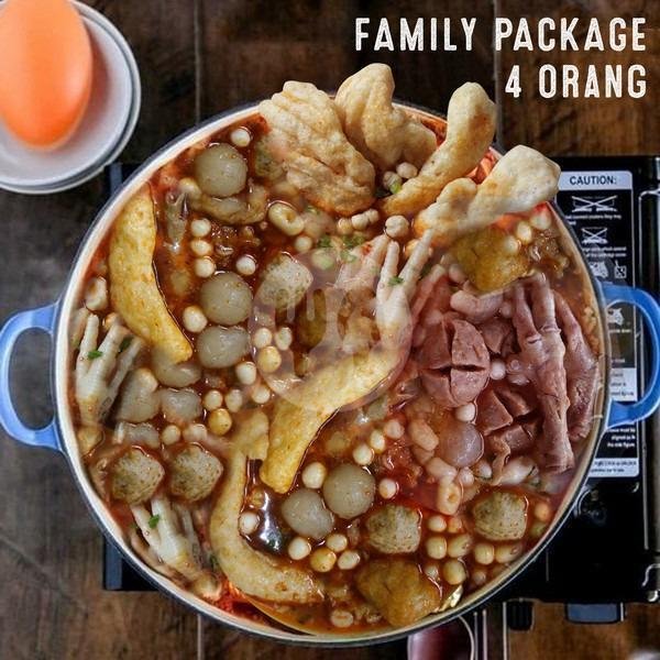 Paket Keluarga Kuah Kaldu (4 0rang) menu Baso Aci Jomblo, Bagusrangin