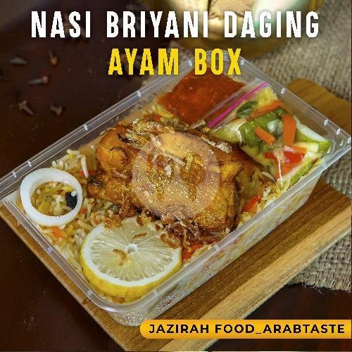 Nasi Biryani Daging Iga Sapi Box menu Jazirah food arab taste