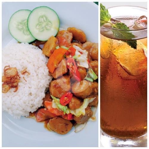 Nasi Cumi Cabe Ijo + Es Teh menu Ayam Bakar 153, Timoho