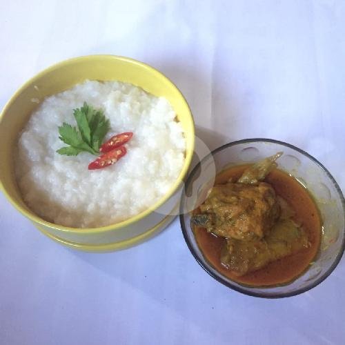 Bubur Kare Telur Pedas menu Bubur Ayam Jakarta dan Siomay Bandung Pak Awi, Blimbing