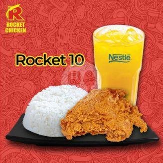 Milk Shake Float Coklat menu Rocket Chicken, Nguter