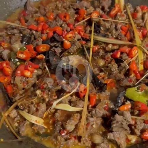 Oseng Mercon menu Nasi Kuning & Uduk Pandu Ny. Shelvy, Pandu