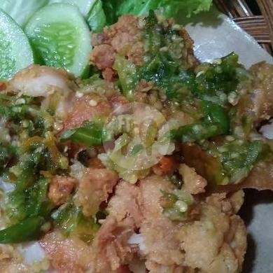 Ayam Geprek Sambel Ijo + Tempe + Nasi menu Kedai Mas Bud