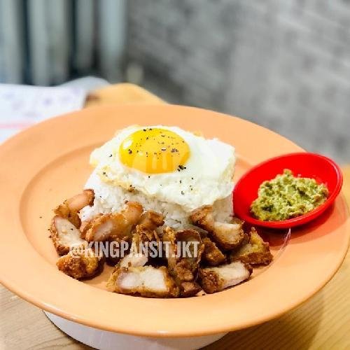 Pangsit Goreng Gila Babi menu King Pansit, Palmerah