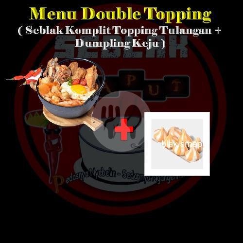 Seblak Komplit  Topping Dumpling Keju menu Seblak Smaput 4, Bambu Apus Cipayung