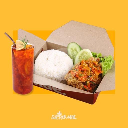 Rice Bowl Chicken Thai menu Geprek Mae, Cimahi