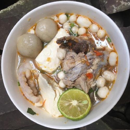 Cilok Kuah Paket B menu Baso Aci Mang Yoko, Cipedes