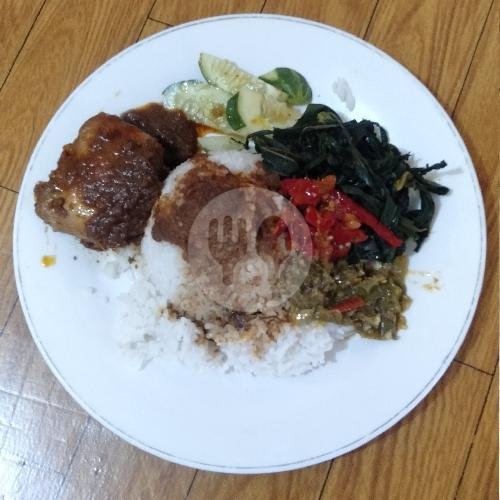 Nasi Ayam Gulai + Sayur Komplit menu RM Padang Pincuran - Sampangan