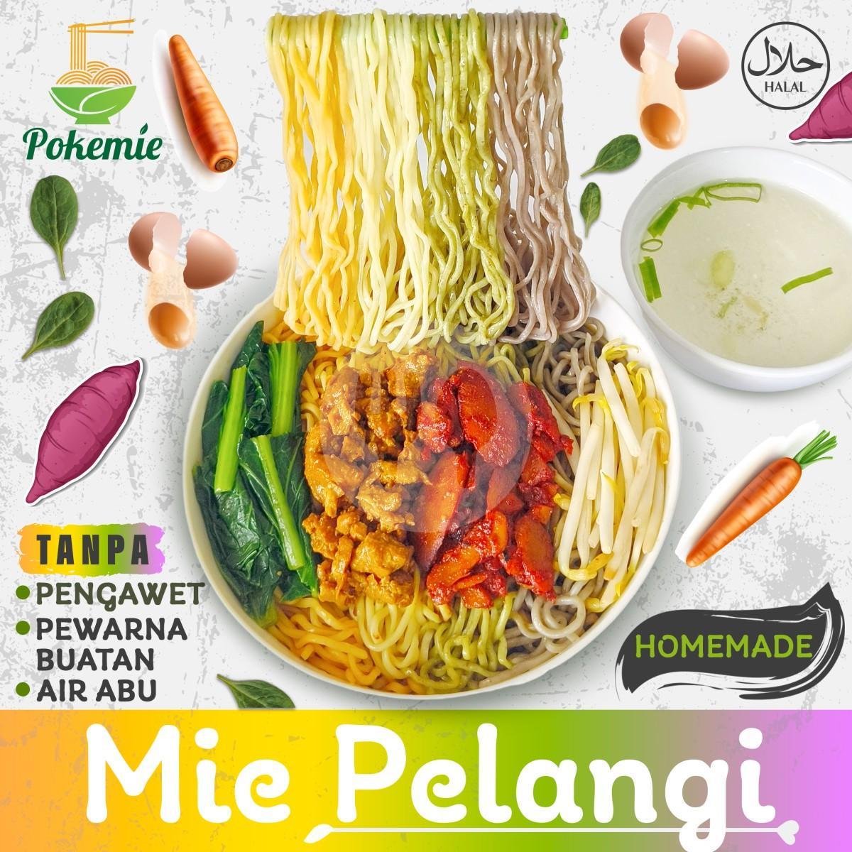 Mie Pelangi Chili Oil menu Pokemie Bakmi Ayam Jamur Homemade, Pondok Kelapa