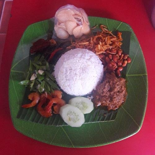 Dendeng Sapi menu Nasi Uduk Special Ayung, Muara Karang