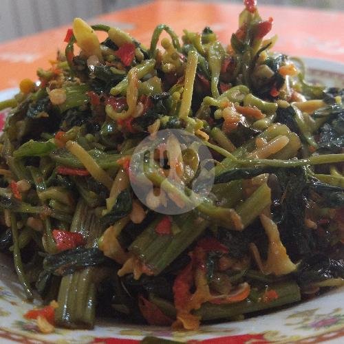 Kangkung Bunga Pepaya menu RM Manado Cakalang, Bulevard Hijau