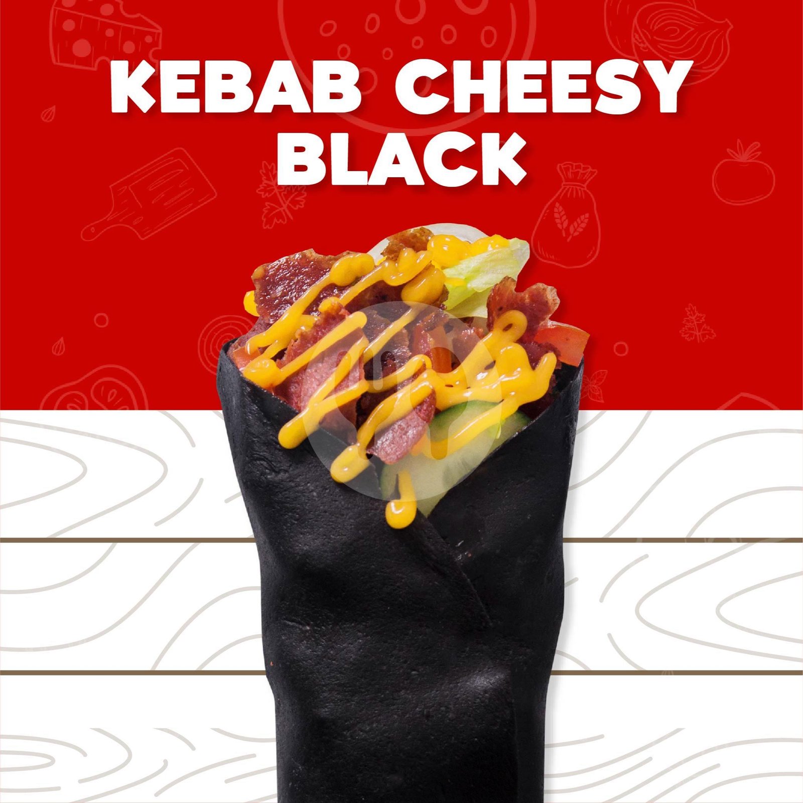 Shawarma Chilimeat menu Kebab Alibaba Kaliabang Nangka, Bekasi Utara
