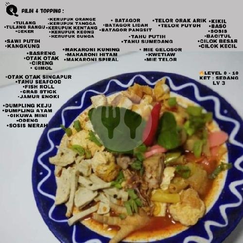 Otakotak + Mietelor + Siomay + Tahu Putih menu Seblak Kawani, Dipatiukur