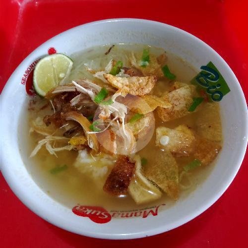 Soto Ayam + Nasi + 3 Bakso menu Mie Ayam Bakso Soto Solo Baru, Grogol