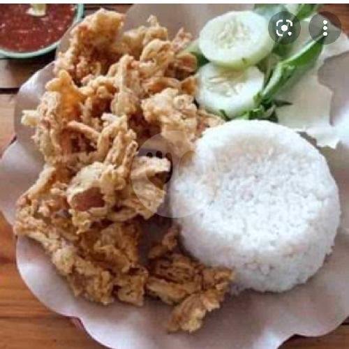 Nasi Usus Krispi menu Warung Lalapan SMS, Merjosari