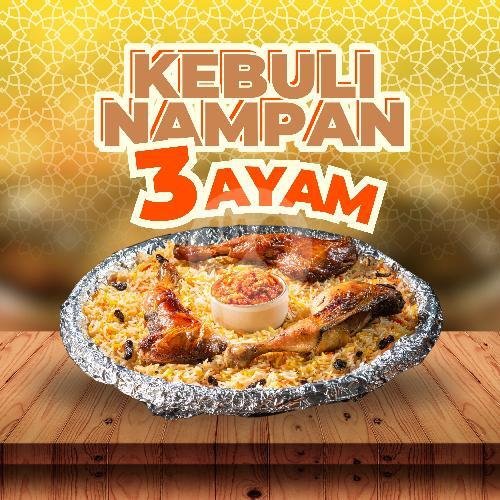 Nampan Kebuli Ayam Isi 5 menu Kebuli Bir' Ali Poltangan, Pasar Minggu