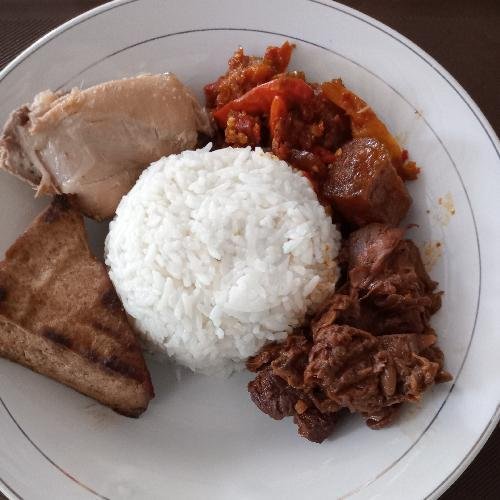 Nasi Gudeg Telur Bacem menu Bubur Ayam Jakarta Bu Tyas