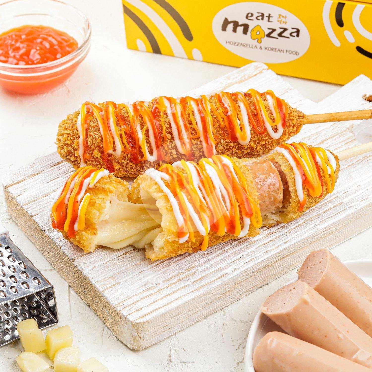 Mozza Hotdog Potato menu Eatmozza Korean Food, Jl. Kaliurang