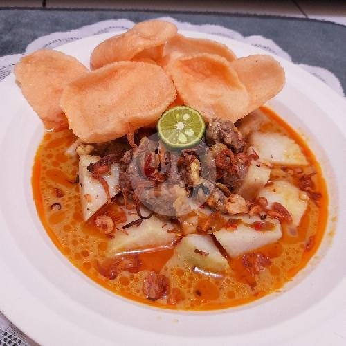 Lontong Kari Sapi Spesial Telur Rebus menu Kupat Tahu Singaparna Mamah Ica