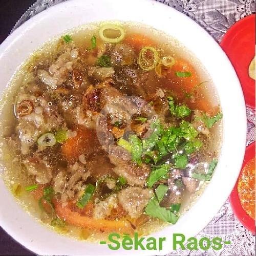 Nasi + Sop Irisan Lemak/gajih Dan Sesetan Daging Porsi Besar menu Sop Iga Dan Buntut Sapi Sekar Raos, Wijayakusuma