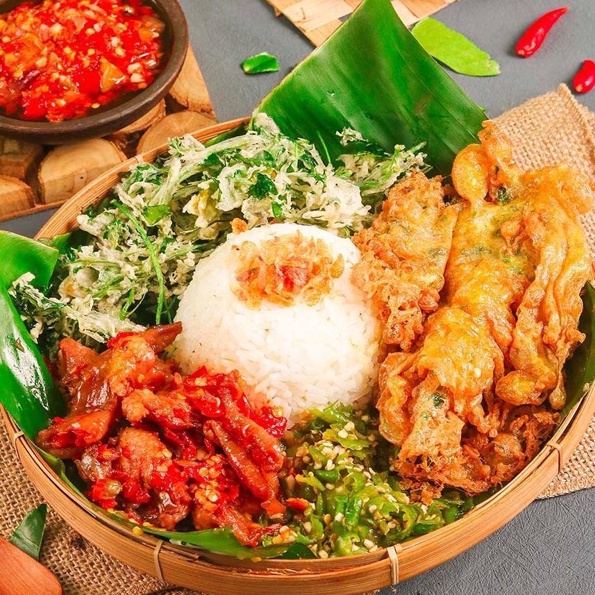 Nasi telur dadar Lugu menu Dadar Beredar, Jaktim
