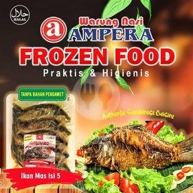 Tamusu Isi 5 menu Warung Nasi Ampera, Pasteur